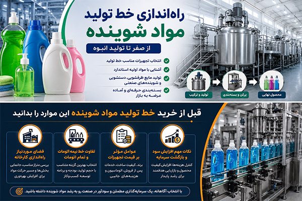 آشنایی با خط تولید مواد شوینده و کاربری آن