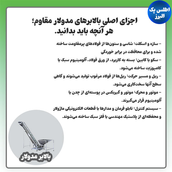 اجزای بالابر مدولار