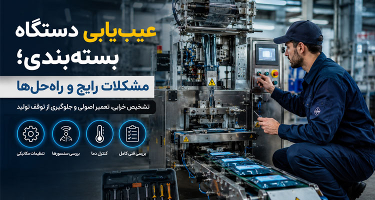 عیب‌ یابی و تعمیر دستگاه بسته‌بندی