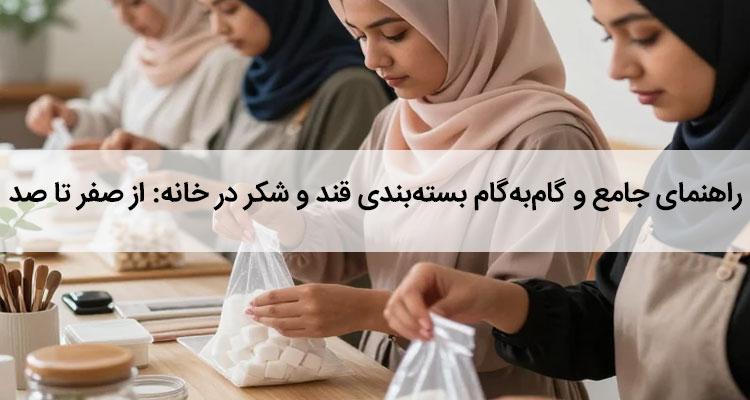 راهنمای کامل بسته‌ بندی قند و شکر در خانه